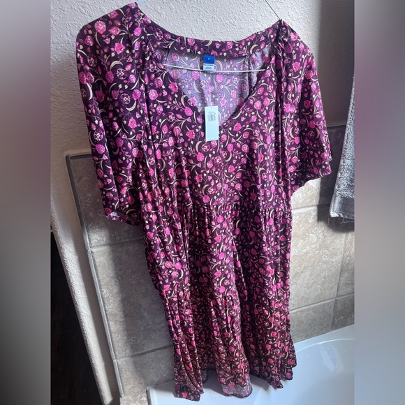 Old Navy Floral Paisley V Neck Dress - Picture 4 of 6
